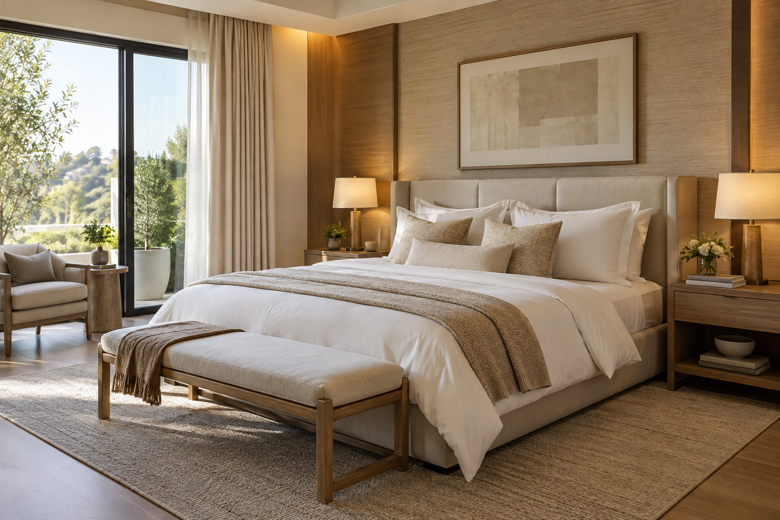 Quarto Estilo Hotel-Boutique: Enxoval, Iluminação e Conforto sem Exageros