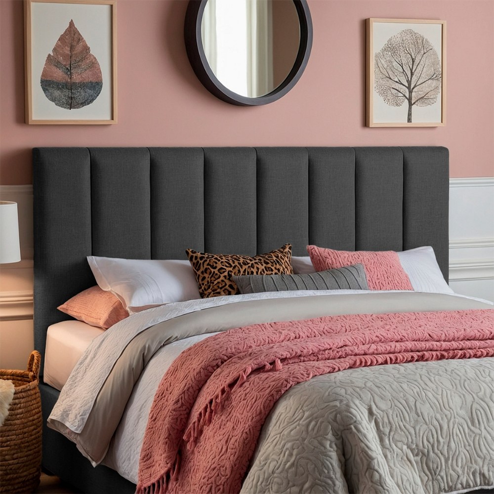 Cabeceira de Cama Adesiva Kit Completo Estofada em Módulos