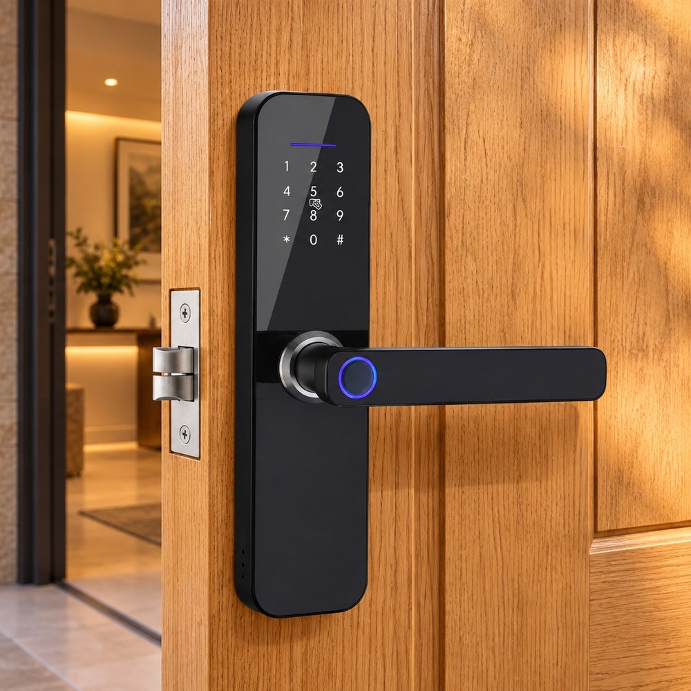 Fechadura Digital Biométrica Eletrônica Touch — Biometria, Senha e Chave